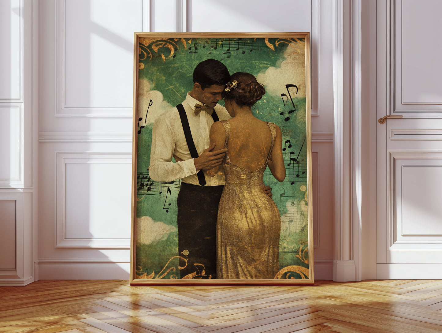 Golden Waltz Beneath the Music Sky