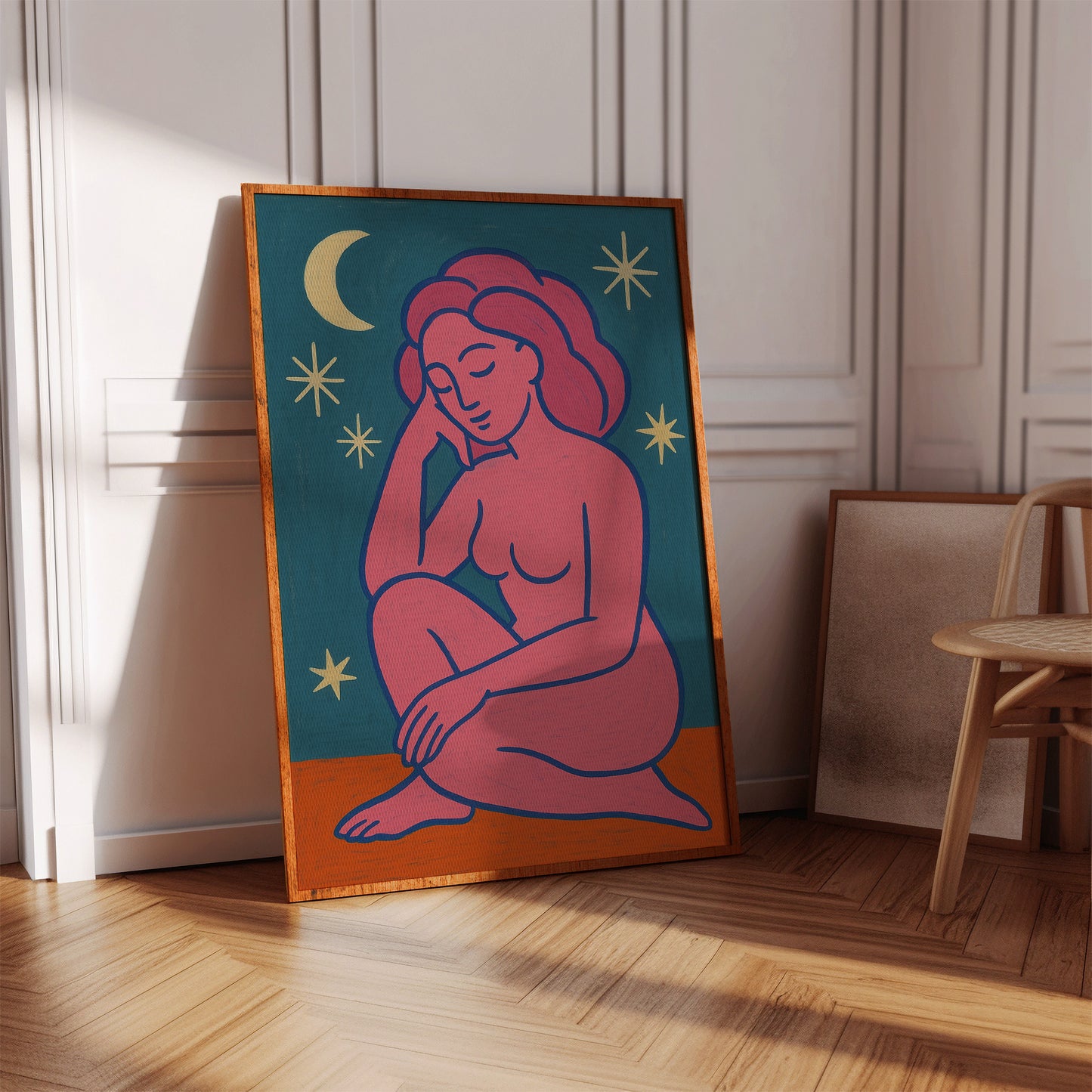 Midnight Muse in Neon Dreams