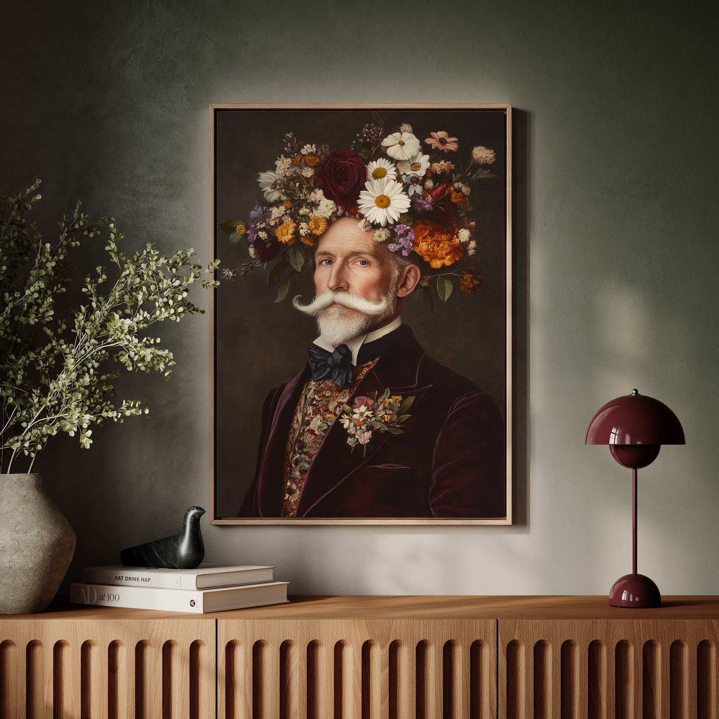 Velvet Gentleman in Wildflower Crown