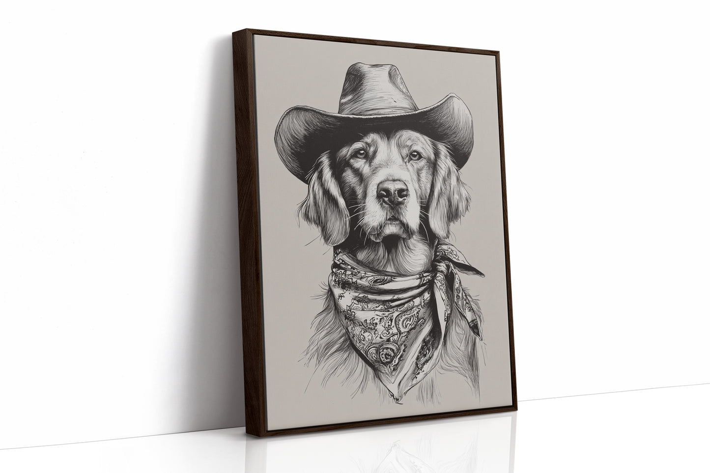 A Canine Cowboy's Stalwart Gaze
