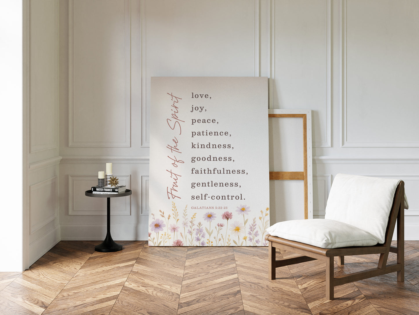 Fruit of the Spirit Floral Scripture Print