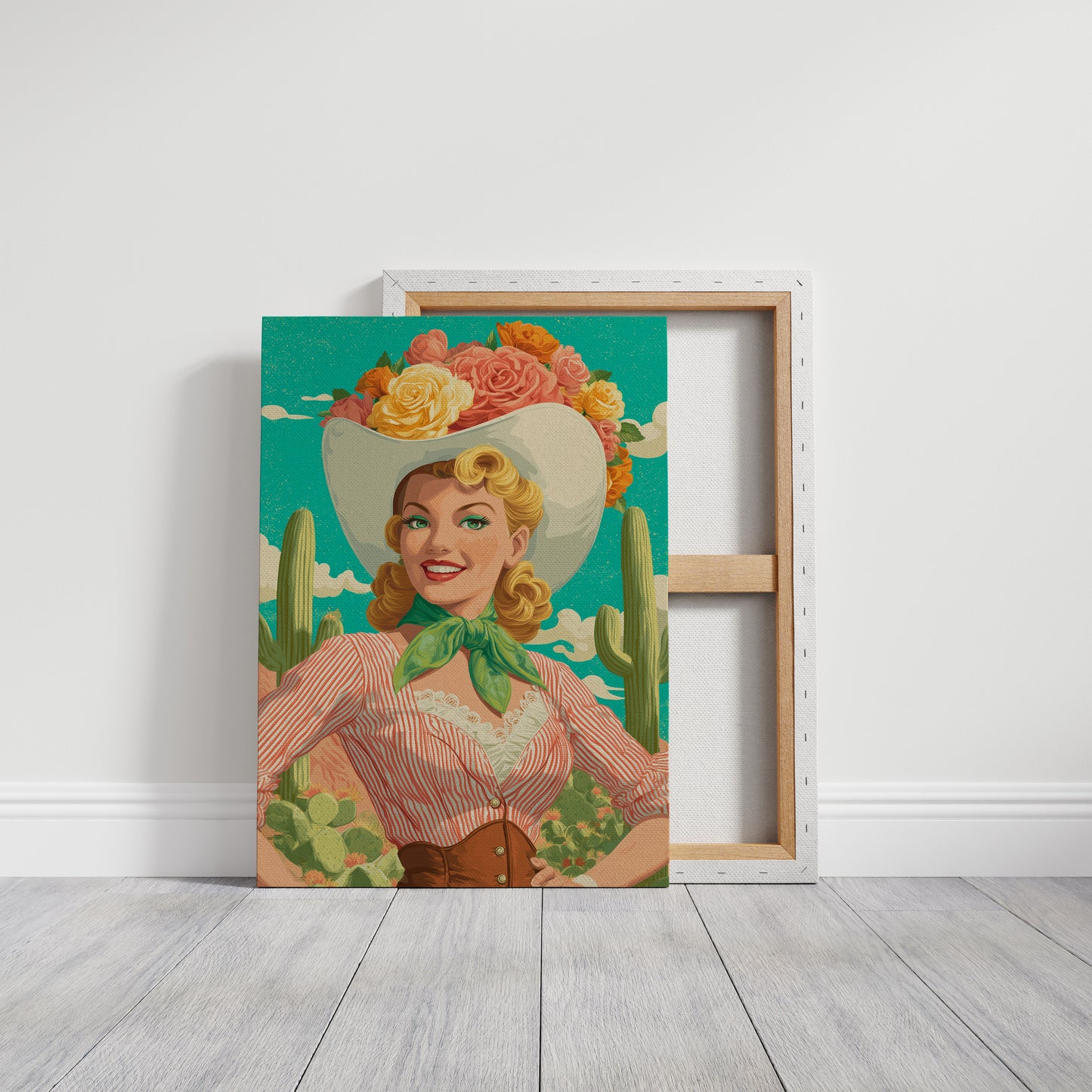 Desert Roses Bloom In Turquoise