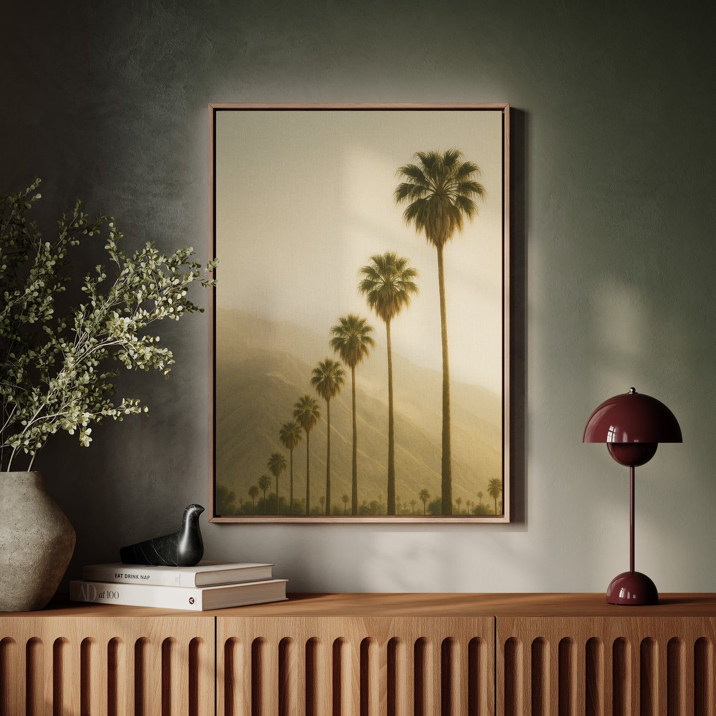 Desert Palms at Dusk