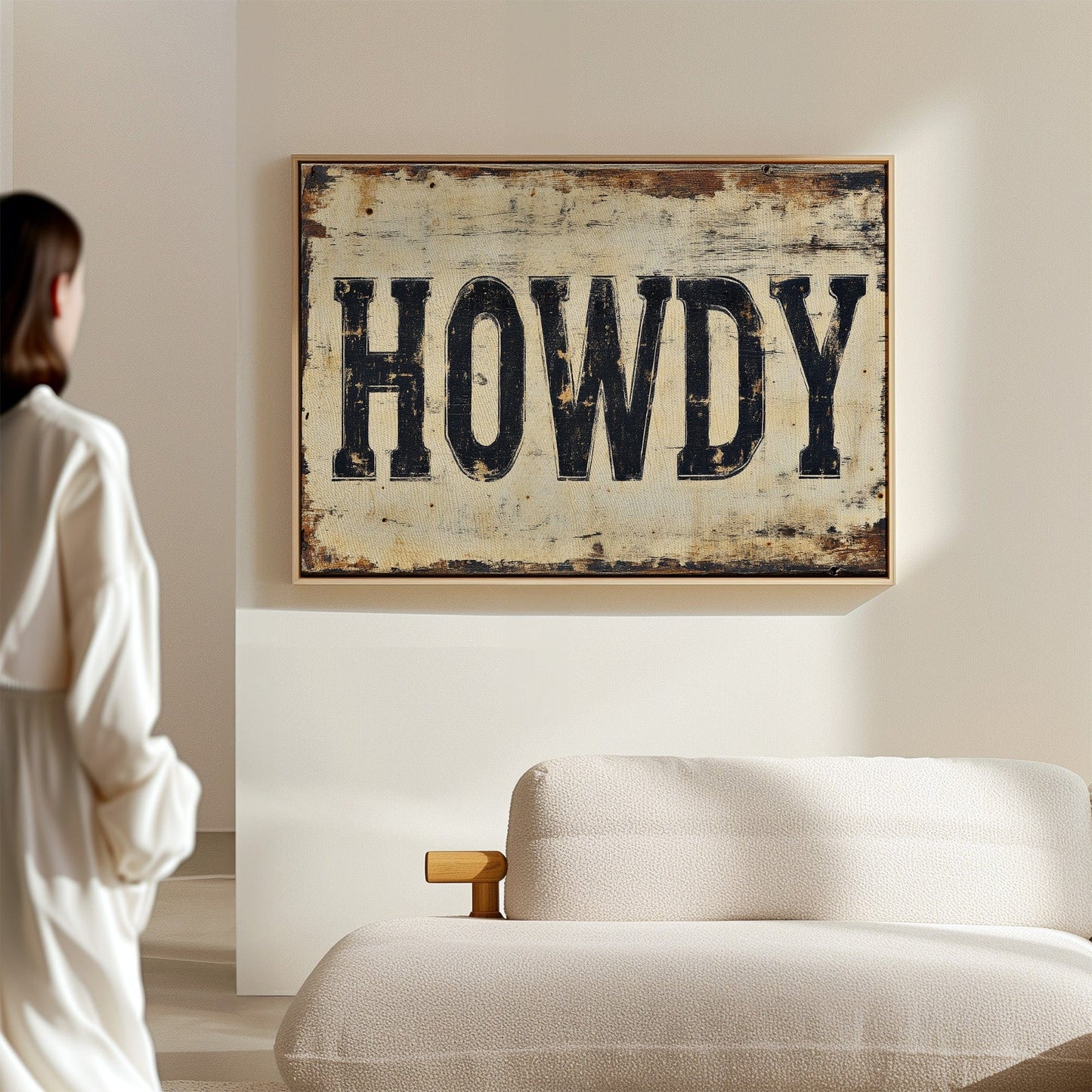 Rustic “Howdy” Western Wall Art