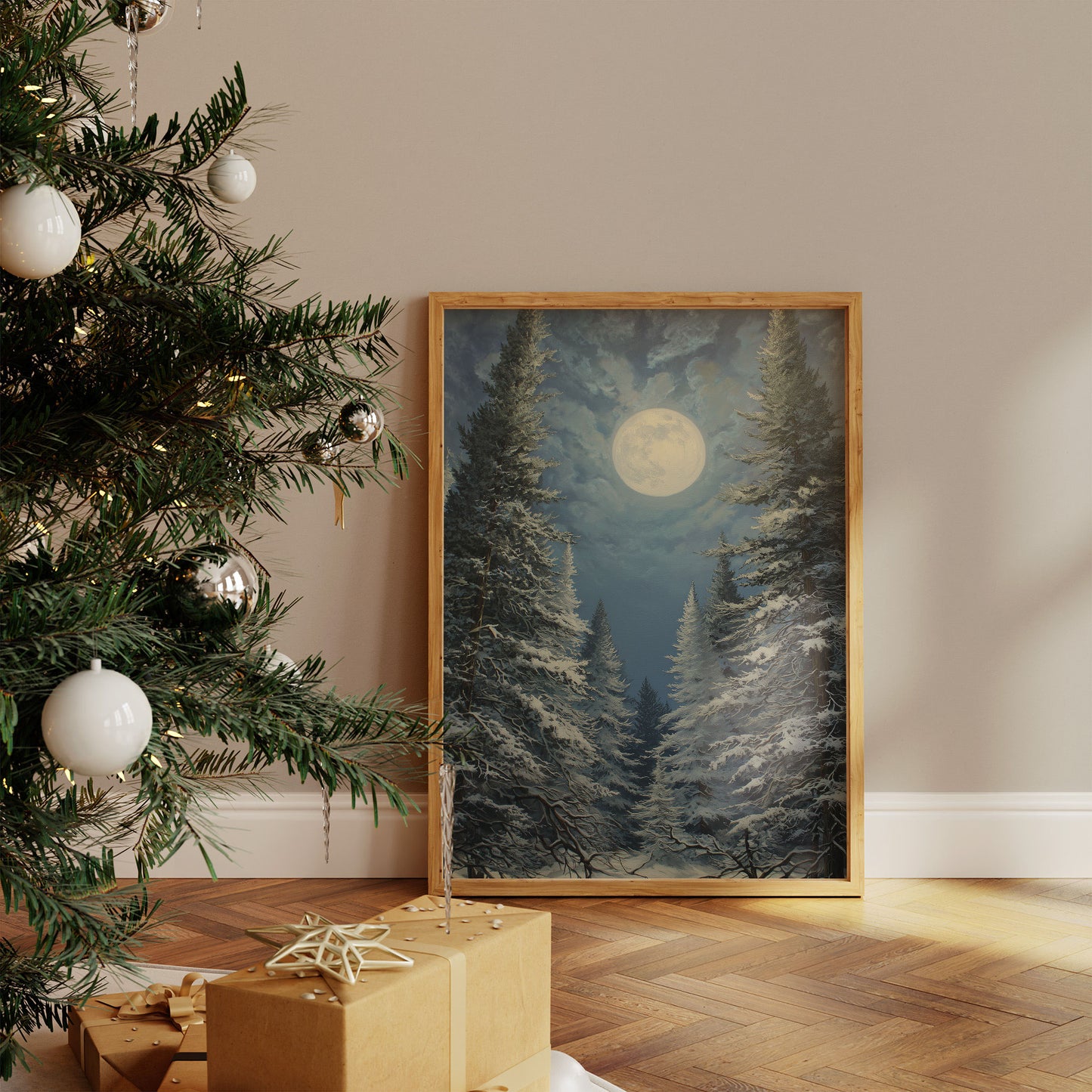 Moonlit Pines Share Winter's Secret