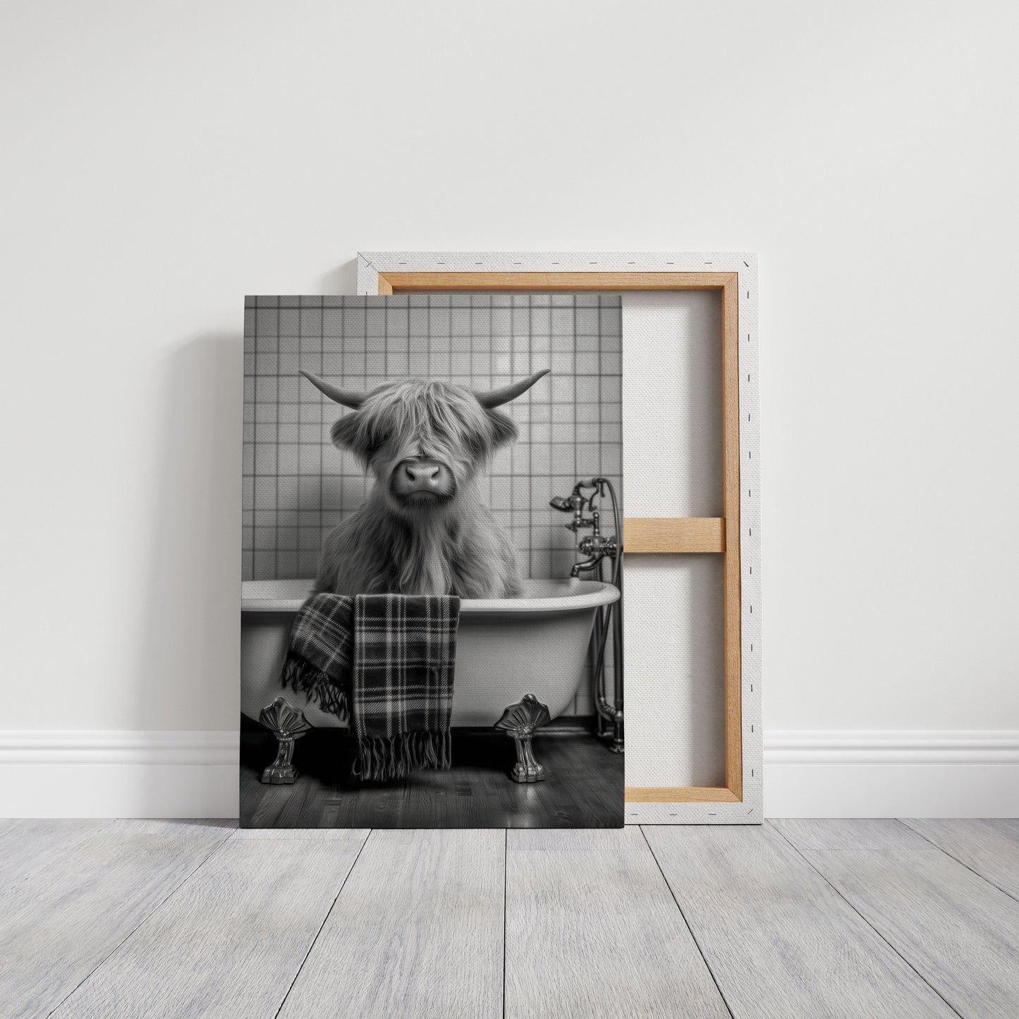 Highland Cow Takes A Luxurious Bath