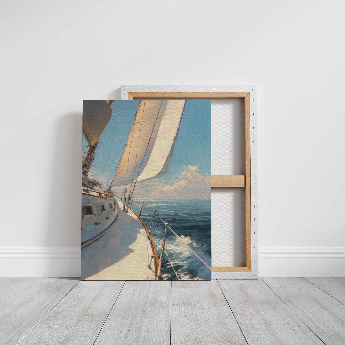 Sails Catch Morning's Azure Promise