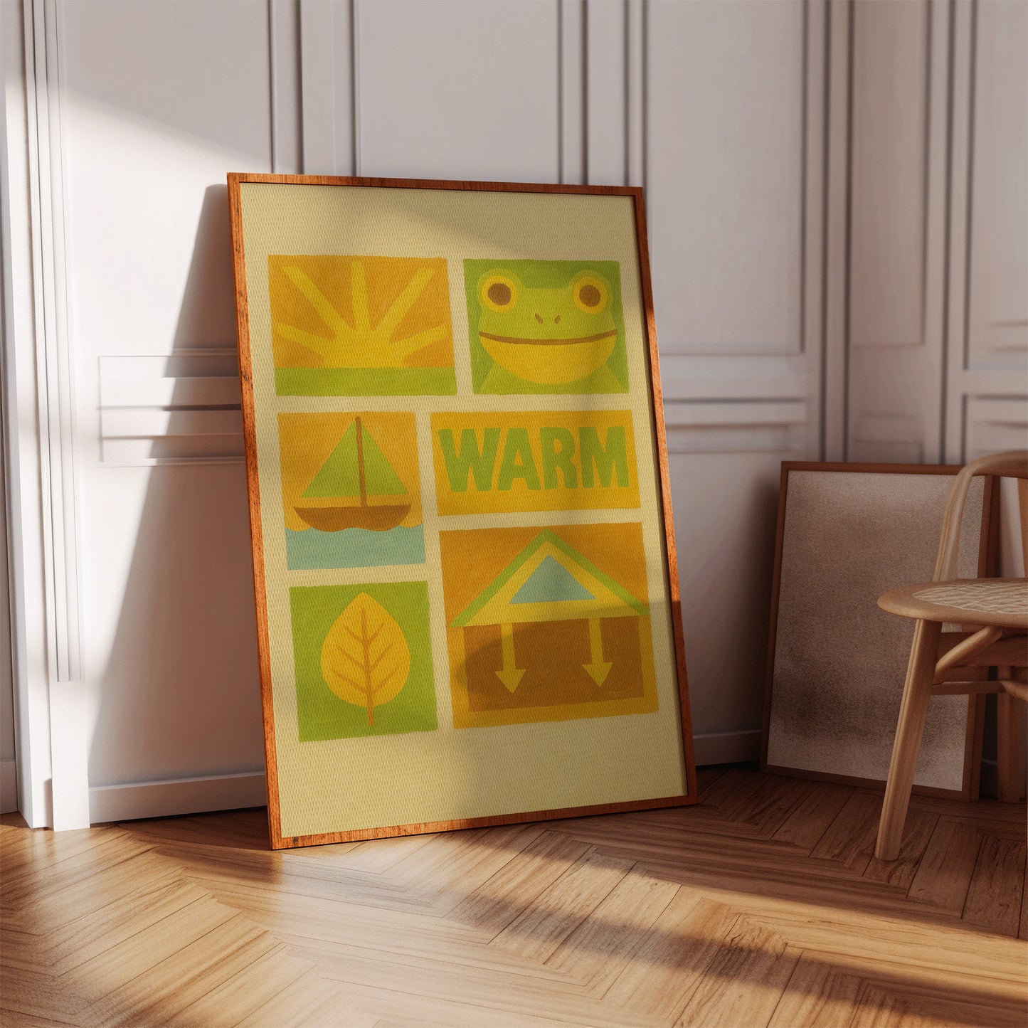 Warm Days with Frog and Sun