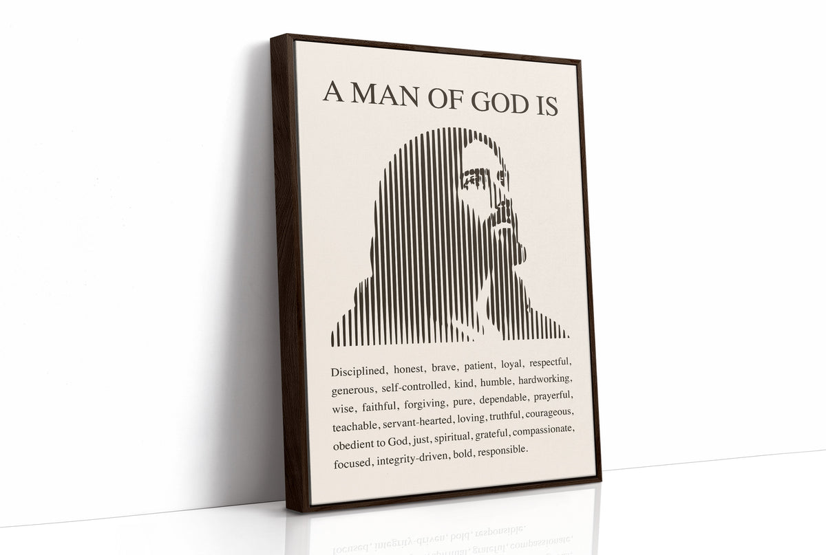 A Man of God: Ivory Line Portrait
