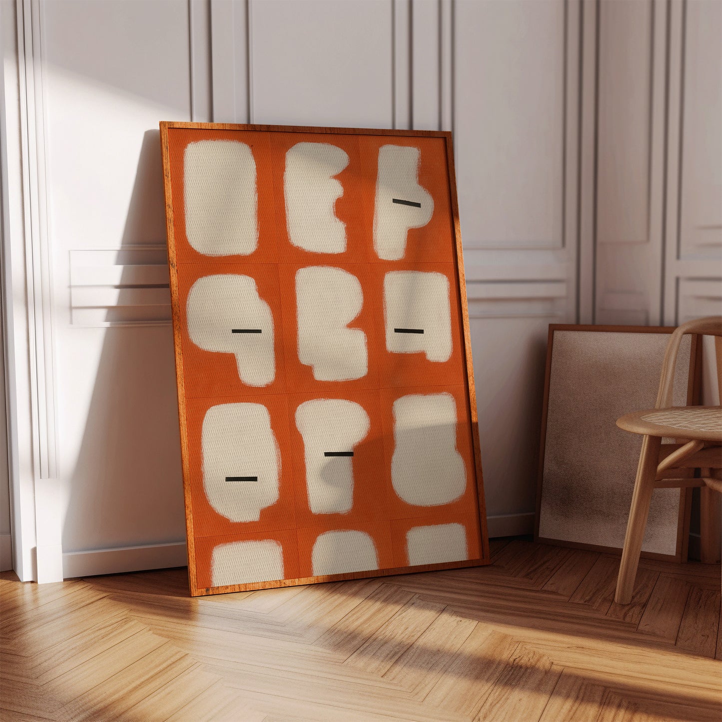 Minimal Shapes on Burnt Orange Grid