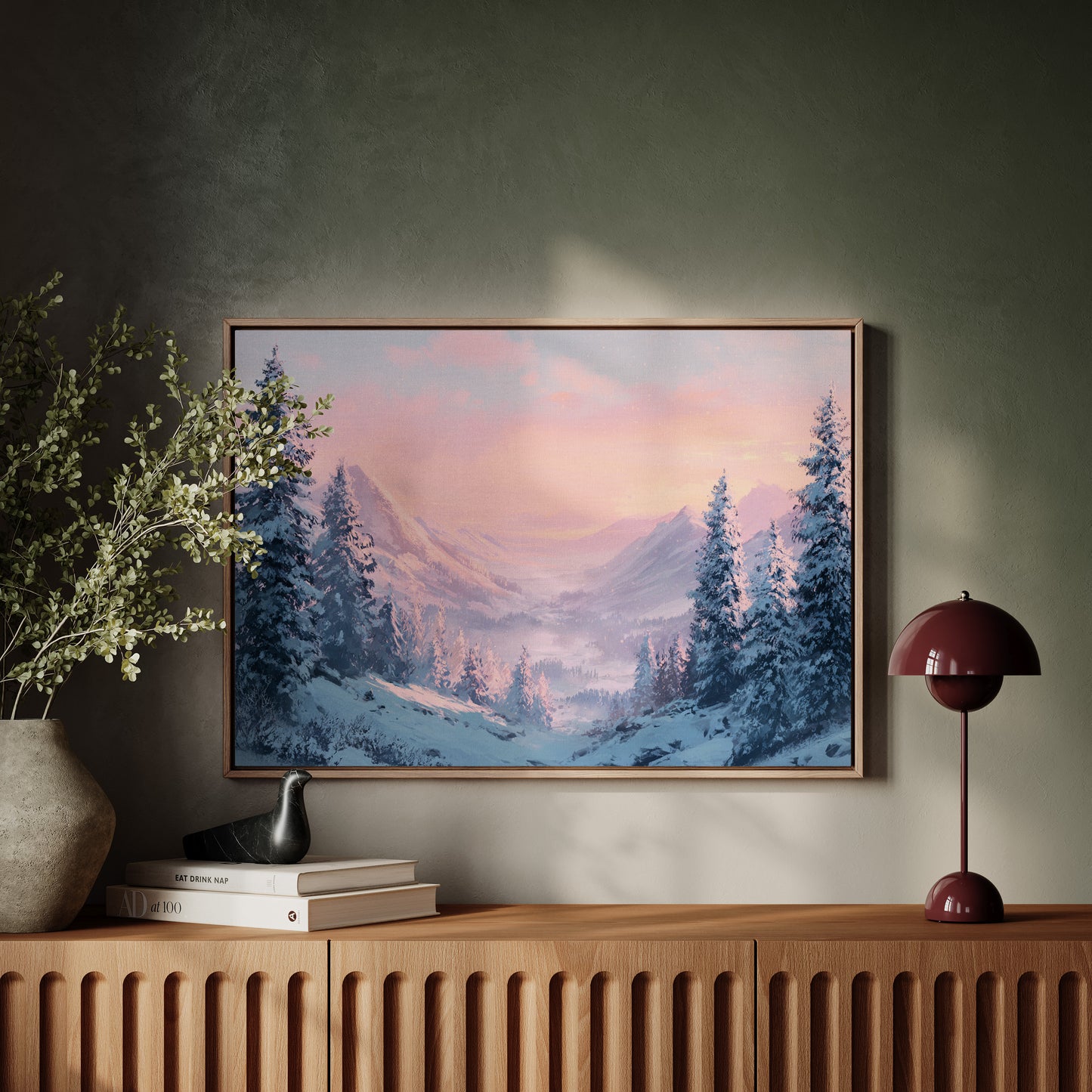 Snow Peaks Blush At Dawn