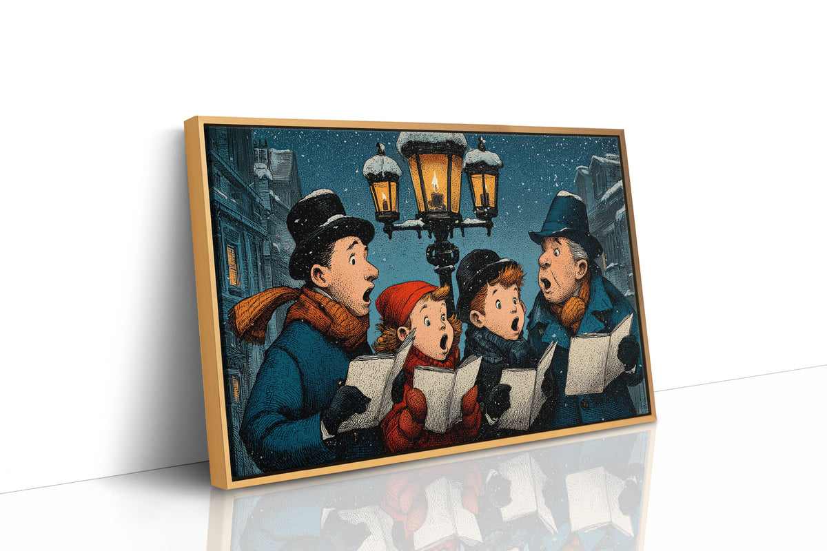 Carolers Hitting the High Note, Barely