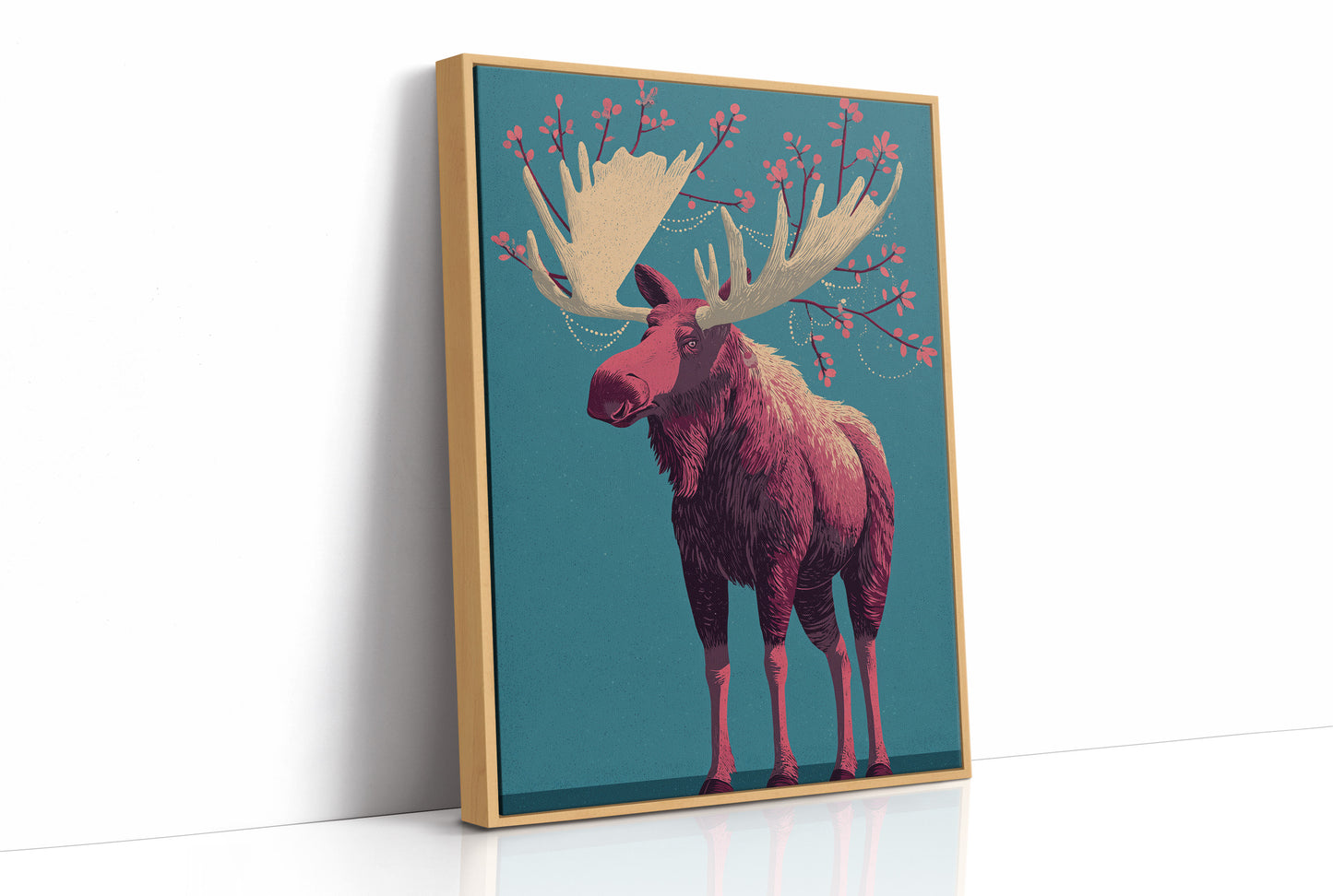 Moose Adorned in Berries