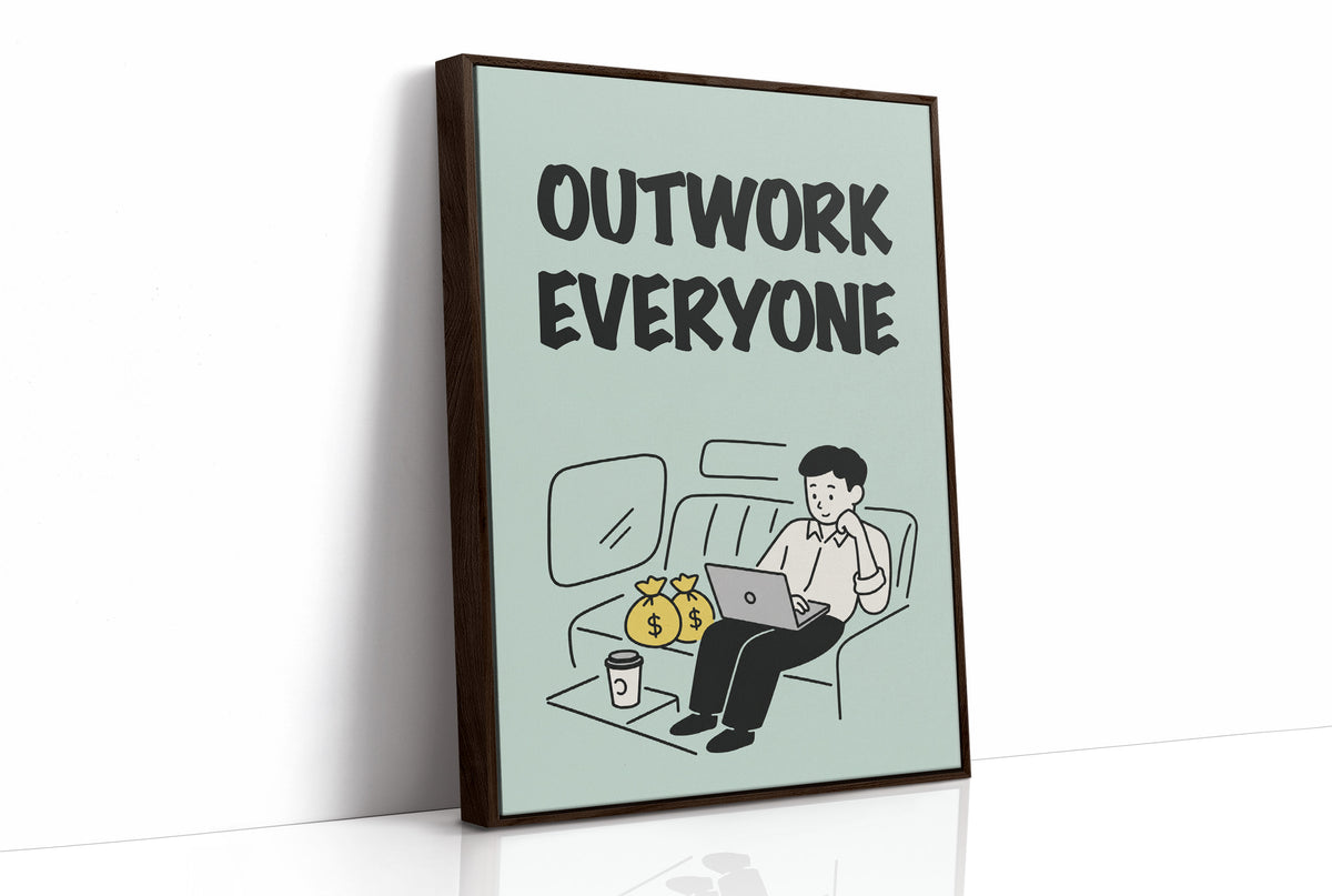 Outwork Everyone Hustle Illustration