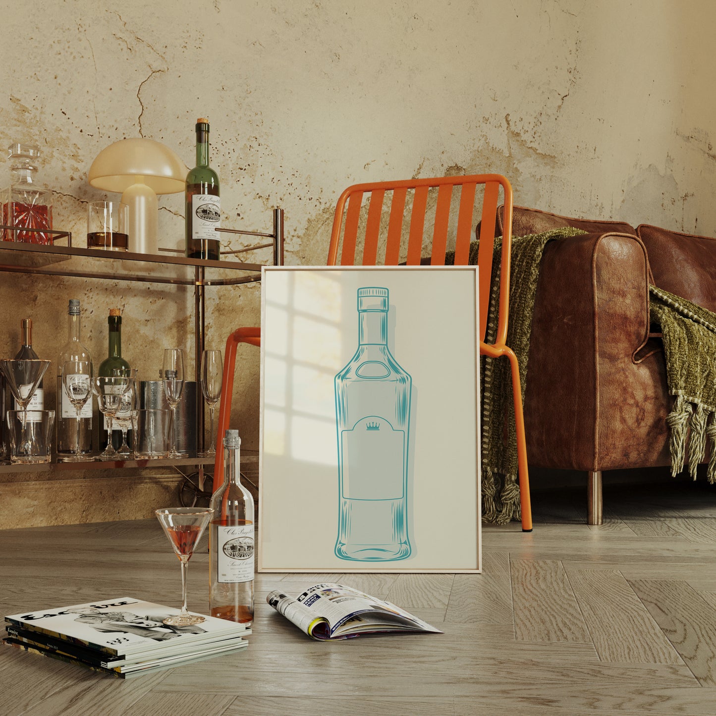 Azure Glass Catches Morning Light