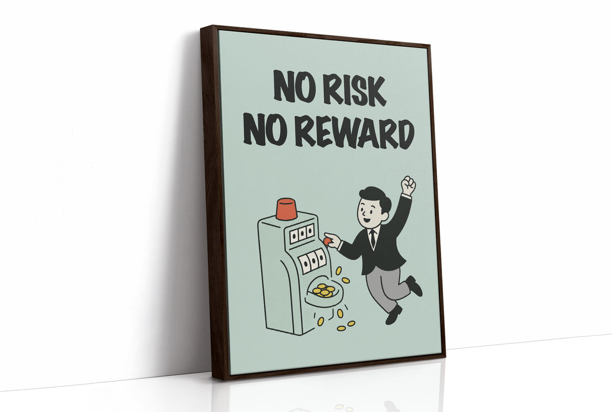 No Risk No Reward Slot Machine Art