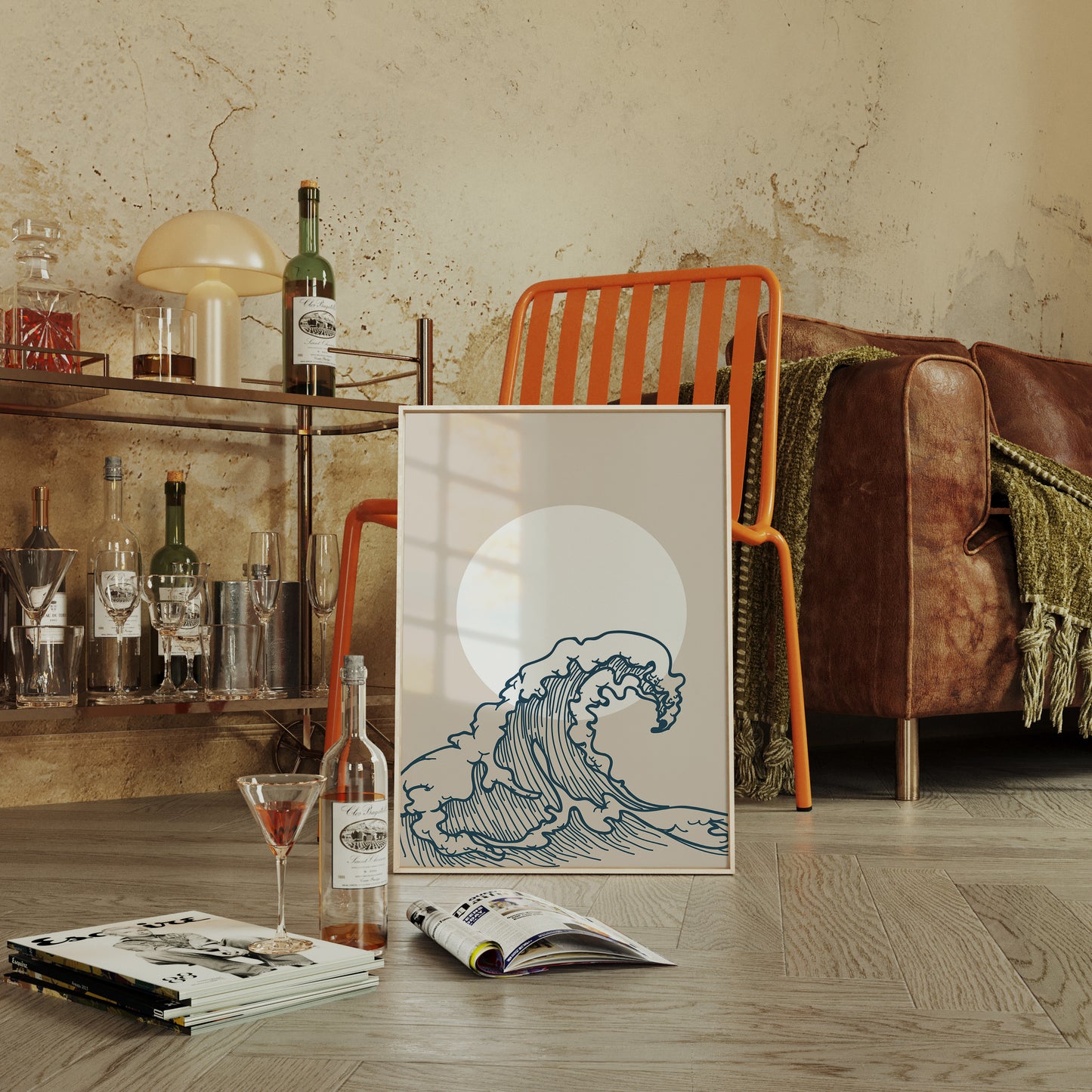 Ocean Lines Dance With Moonlight