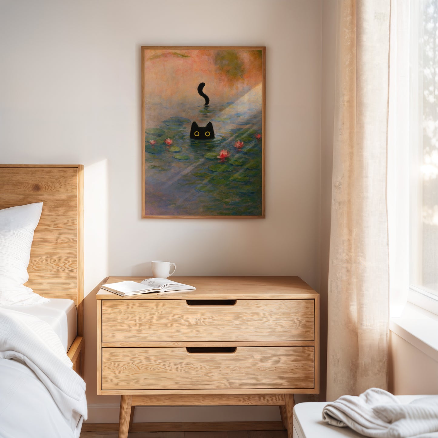 Mystery Cat Among the Lilies