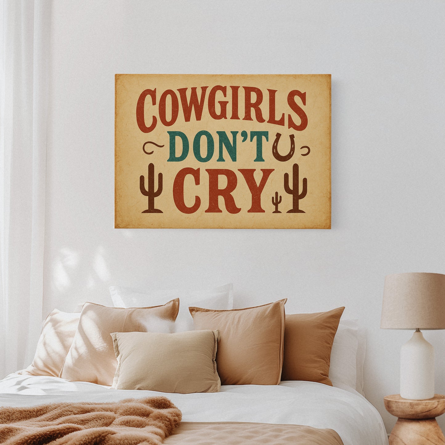 Cowgirls Don’t Cry Western Print