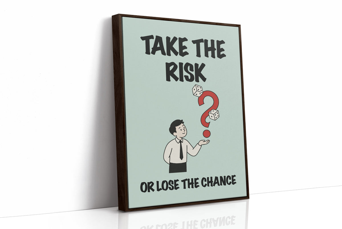 Take the Risk Dice Question Mark Art