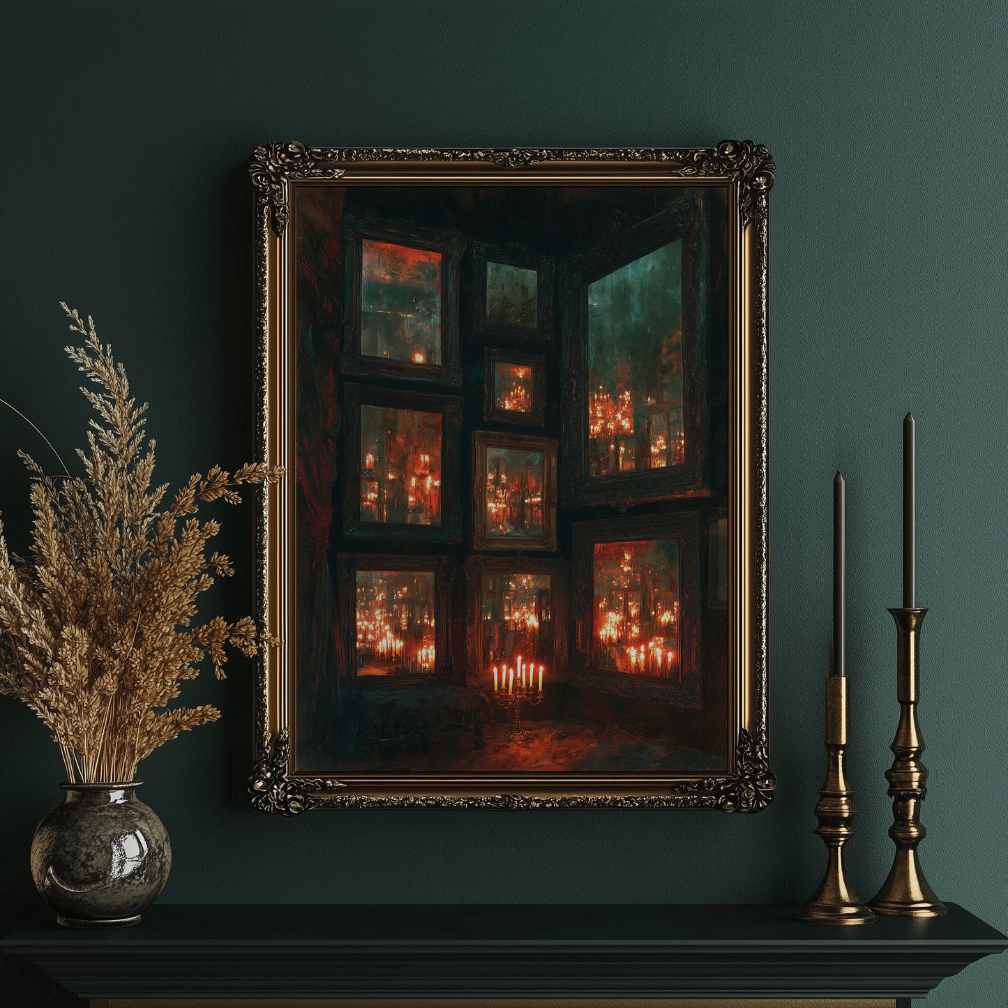 Infinite Candlelit Reflections