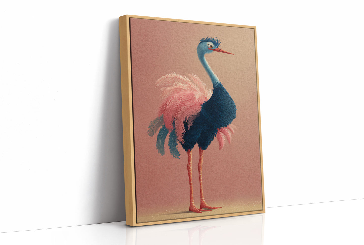 Sleepy Ostrich, Feathers Aflutter