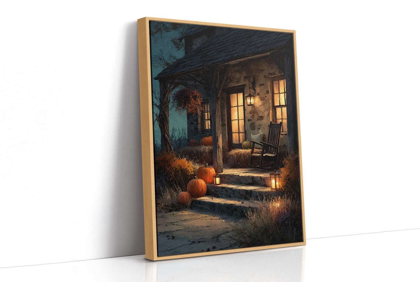 Lanterns Lead Home at Dusk