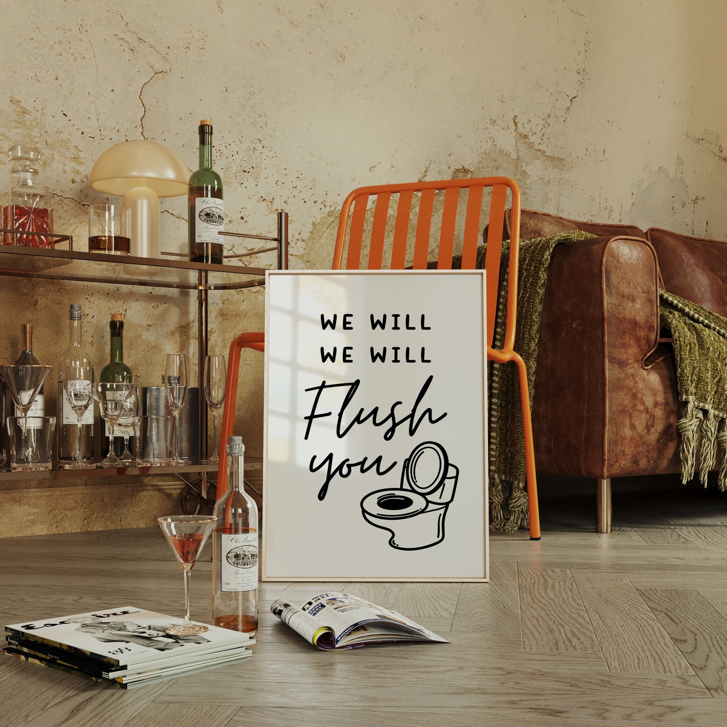 Bold Words For Bathroom Walls