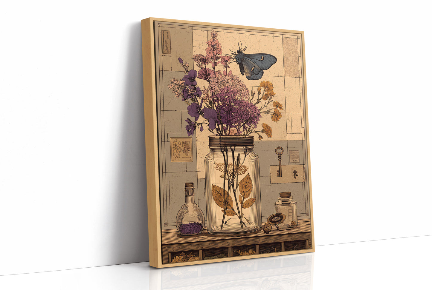 Apothecary Jar, Dried Blooms