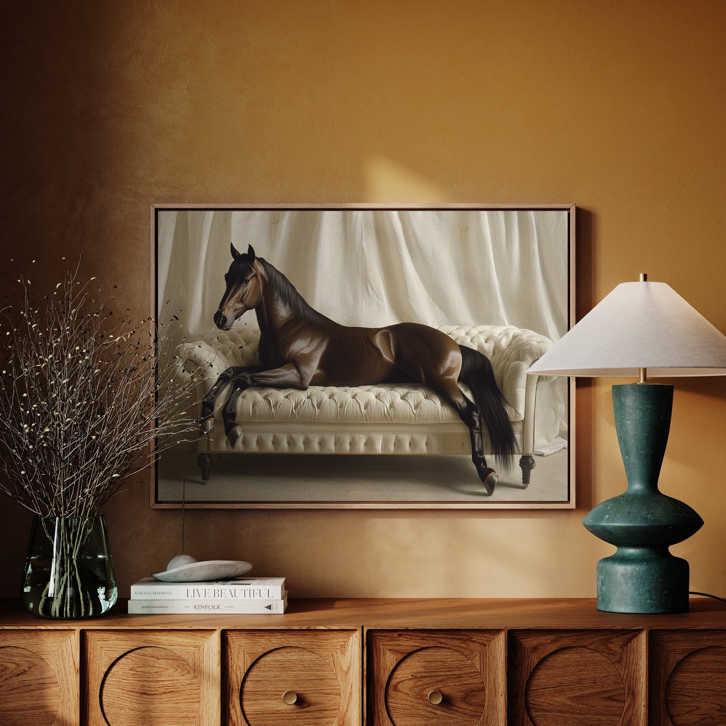 Surreal Horse Lounge Fine Art Print