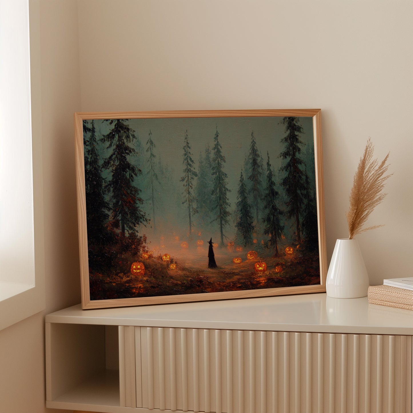 Misty Forest Lantern's Gaze