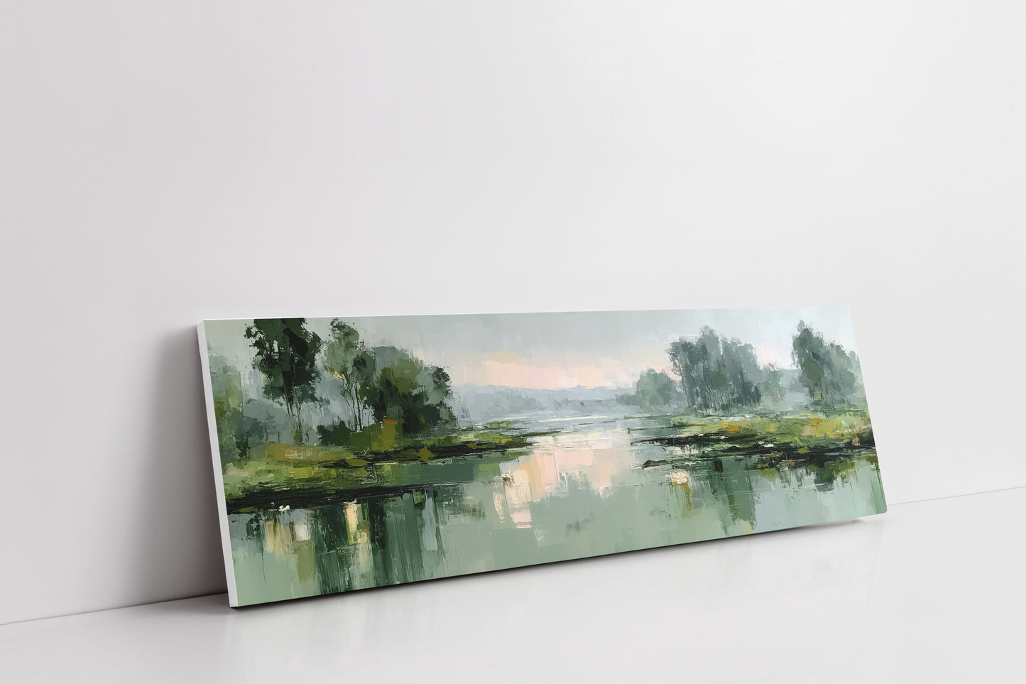 Morning Mist Over Quiet Marsh