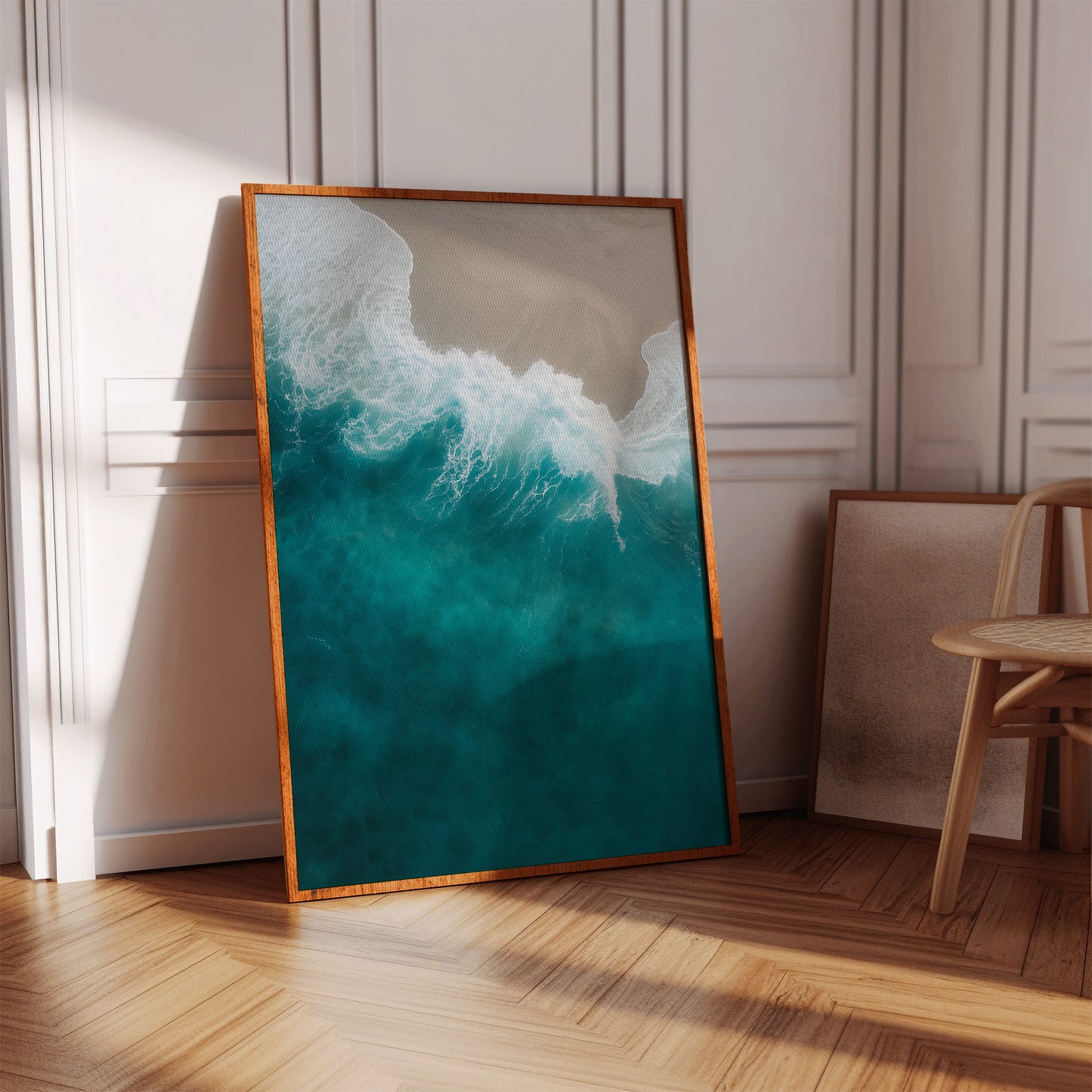 Aerial Drift Over Turquoise Tide