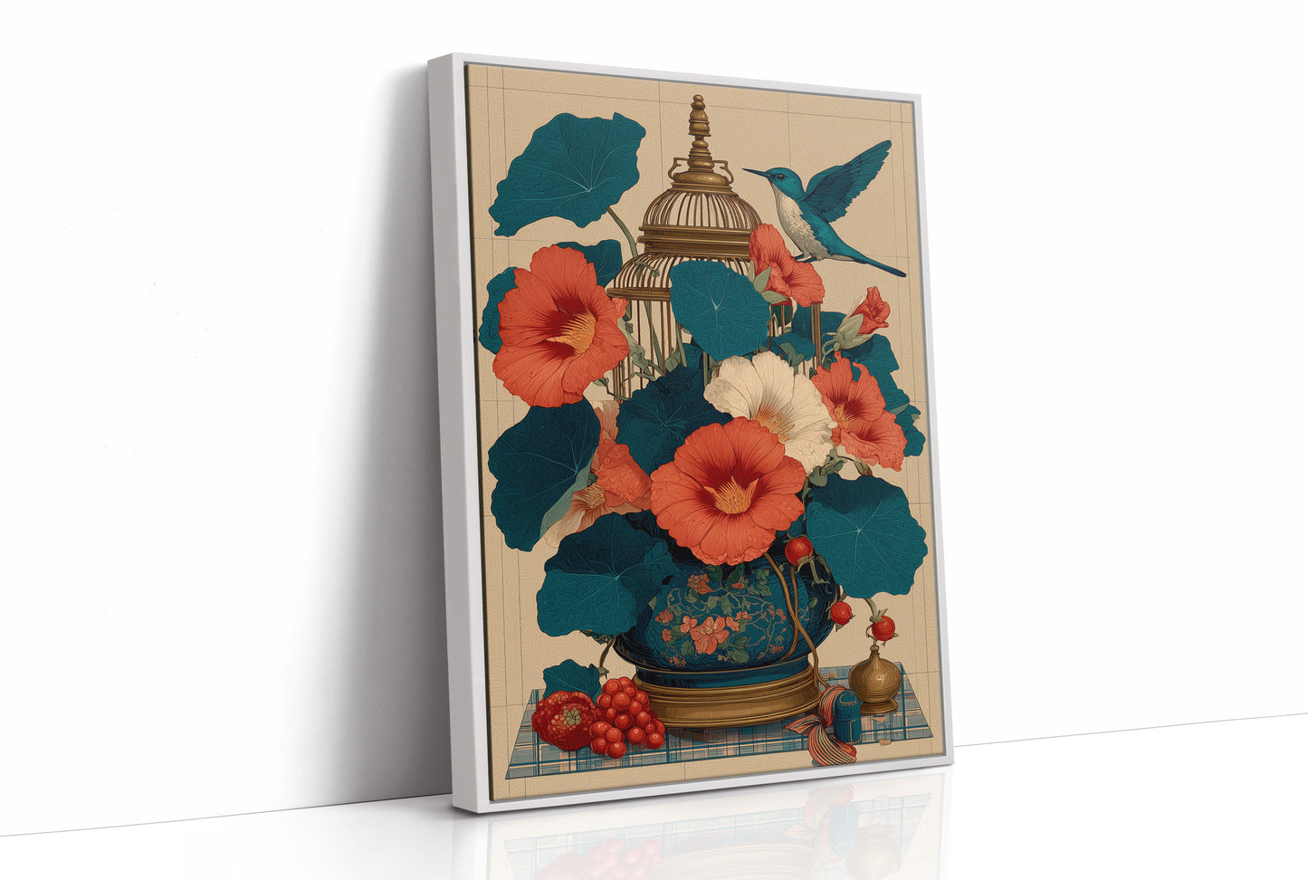 Nasturtiums and the Birdcage