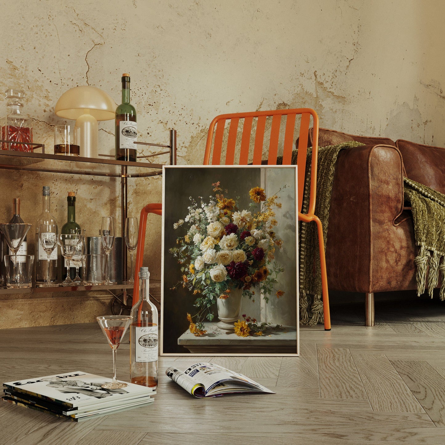 Roses And Dahlias Paint Autumn's Symphony