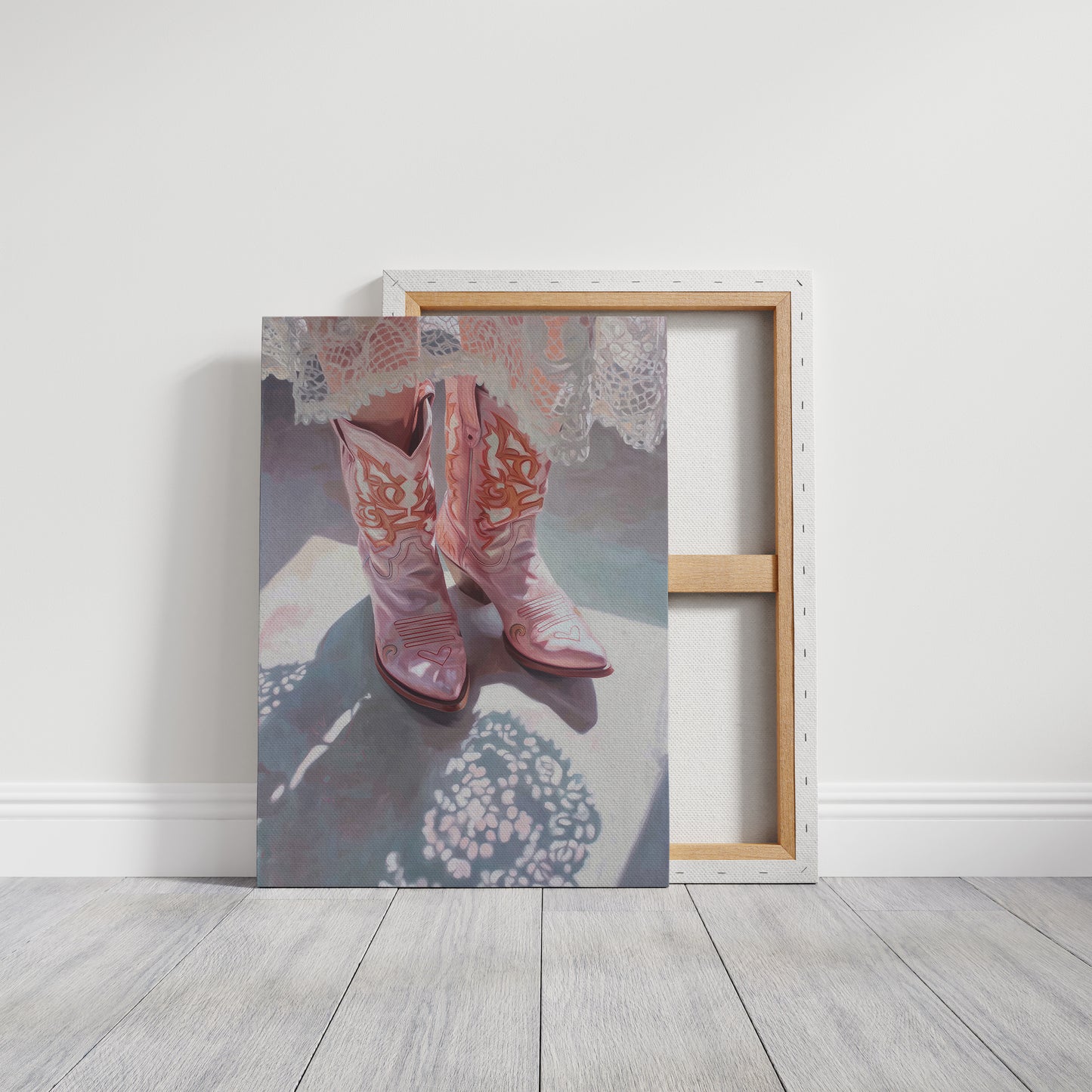 Pink Boots Waltz Through Lace Light