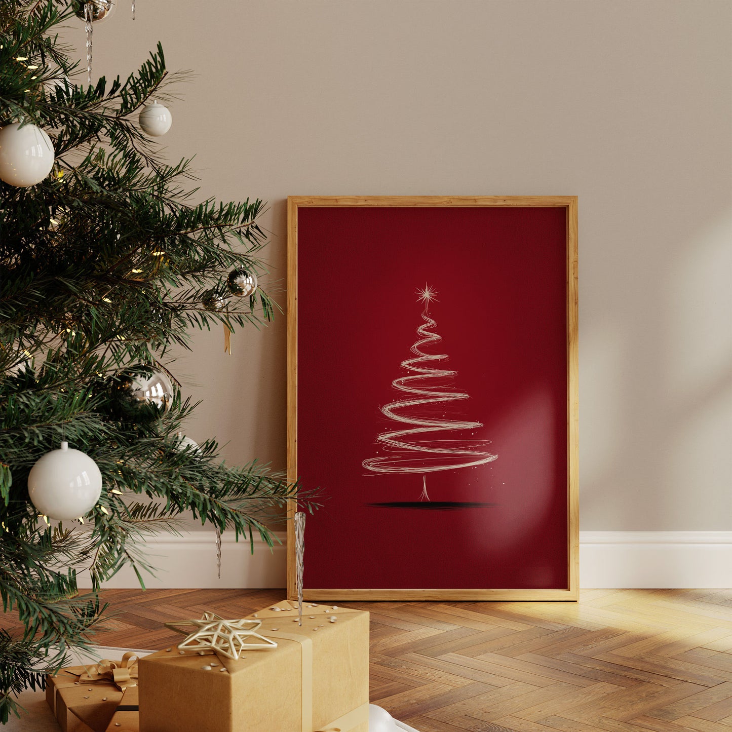 Dancing Lines Paint Christmas Magic