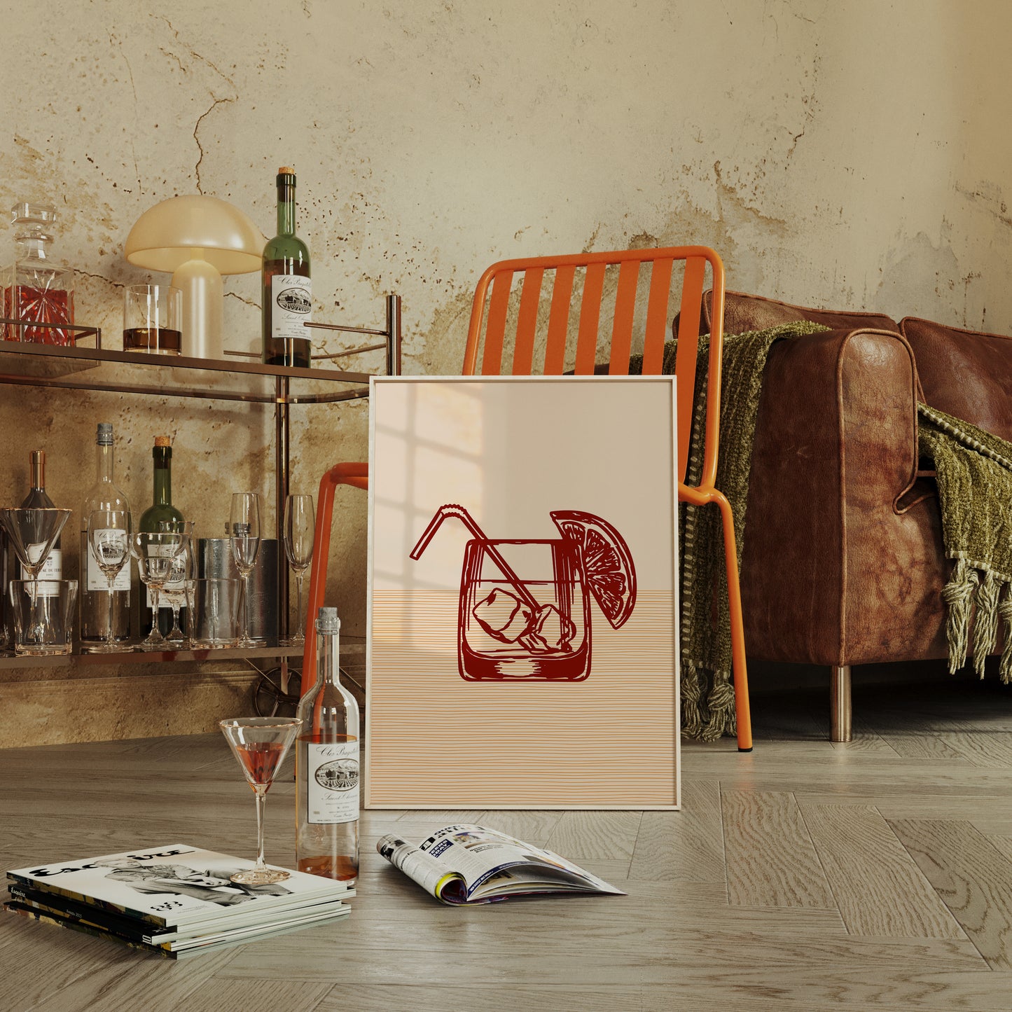 Crimson Cocktails Paint Summer Lines