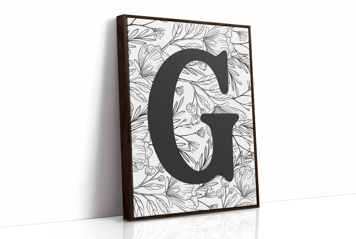 Botanical Letter G Monogram
