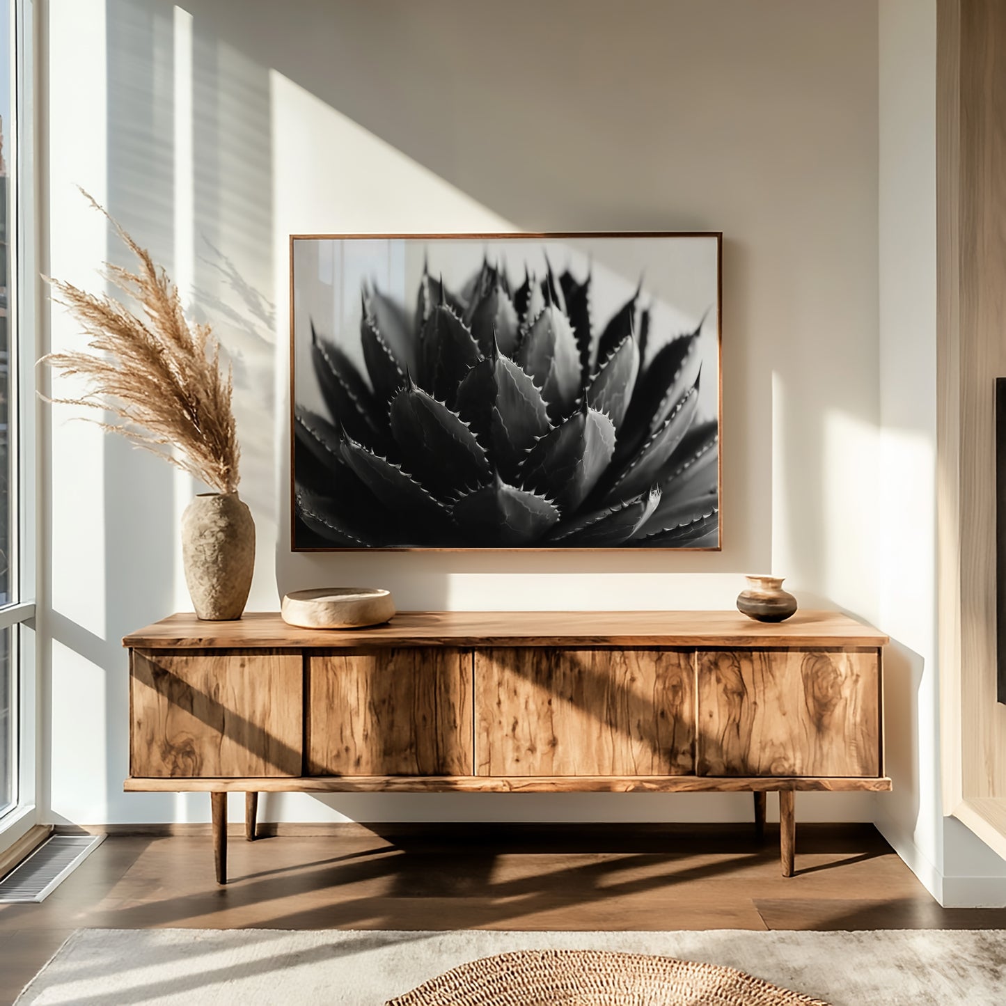 Desert Spines Dance In Moonlight