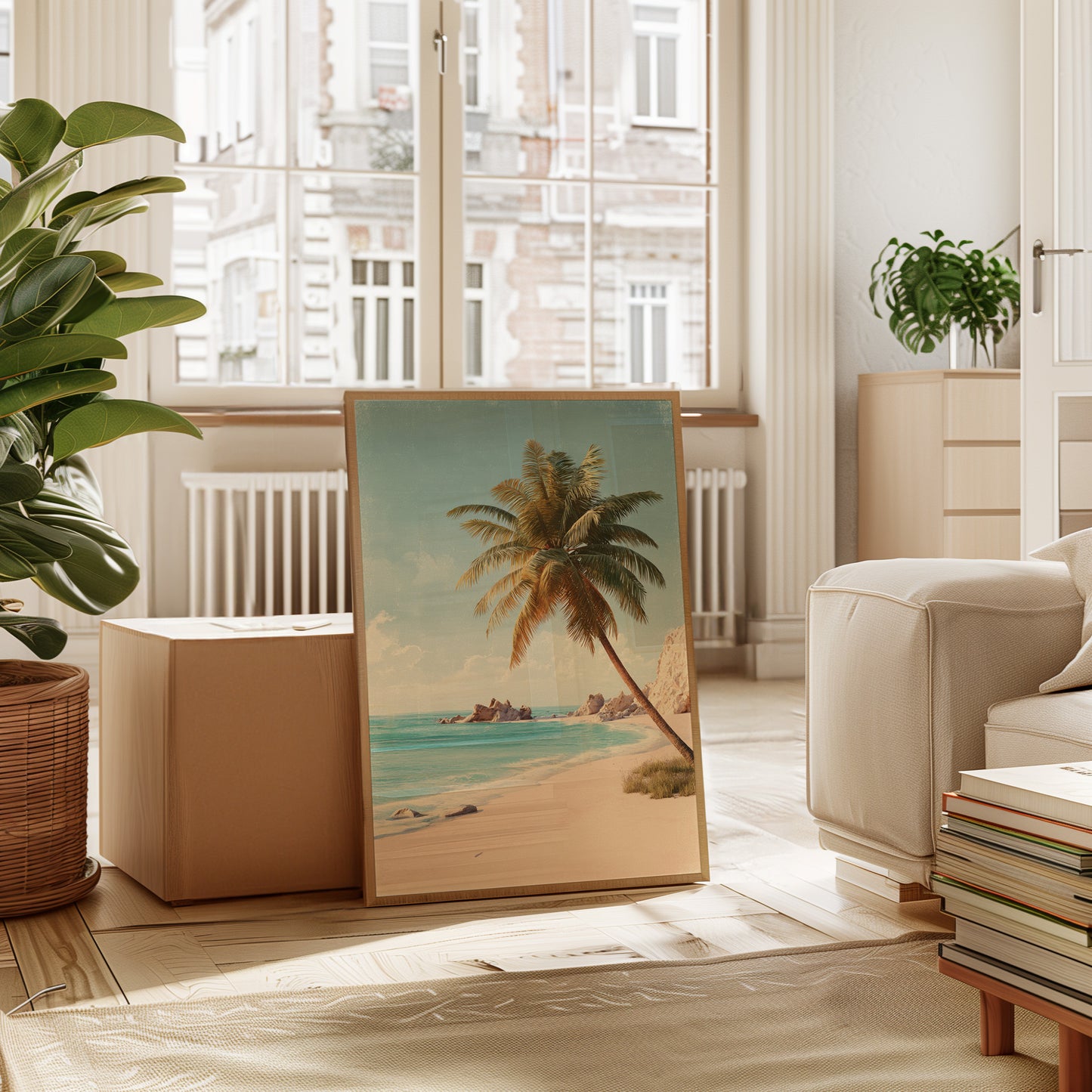 Waves Caress the Golden Shore