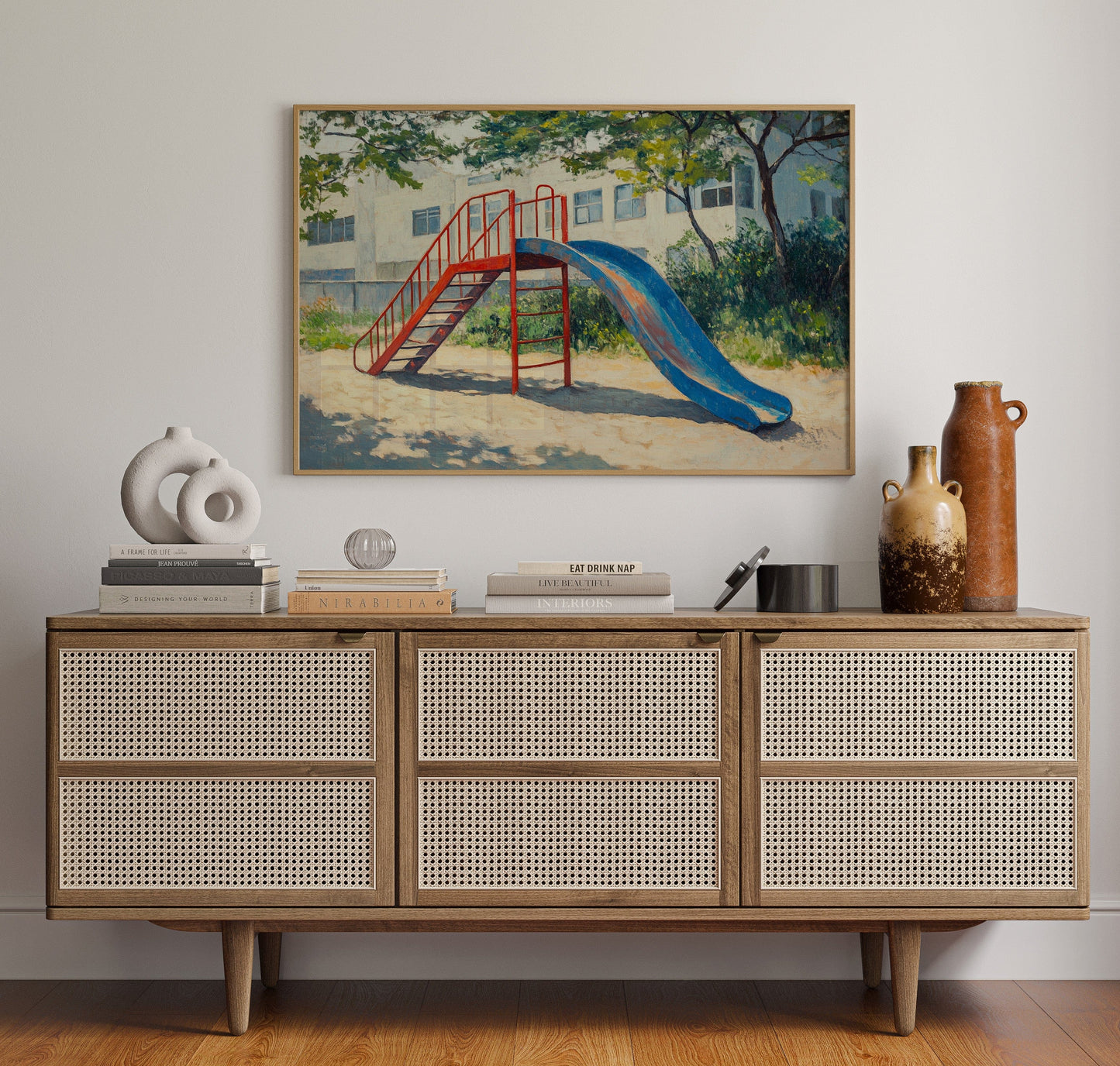 Summer Memories On Metal Slides