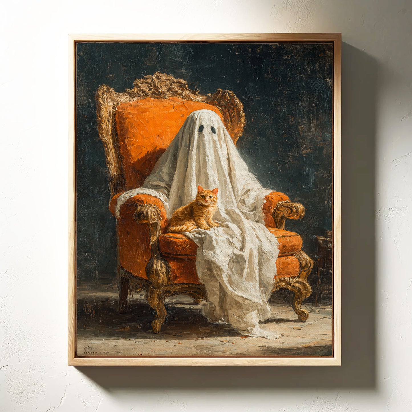 The Guardian in White Drapes