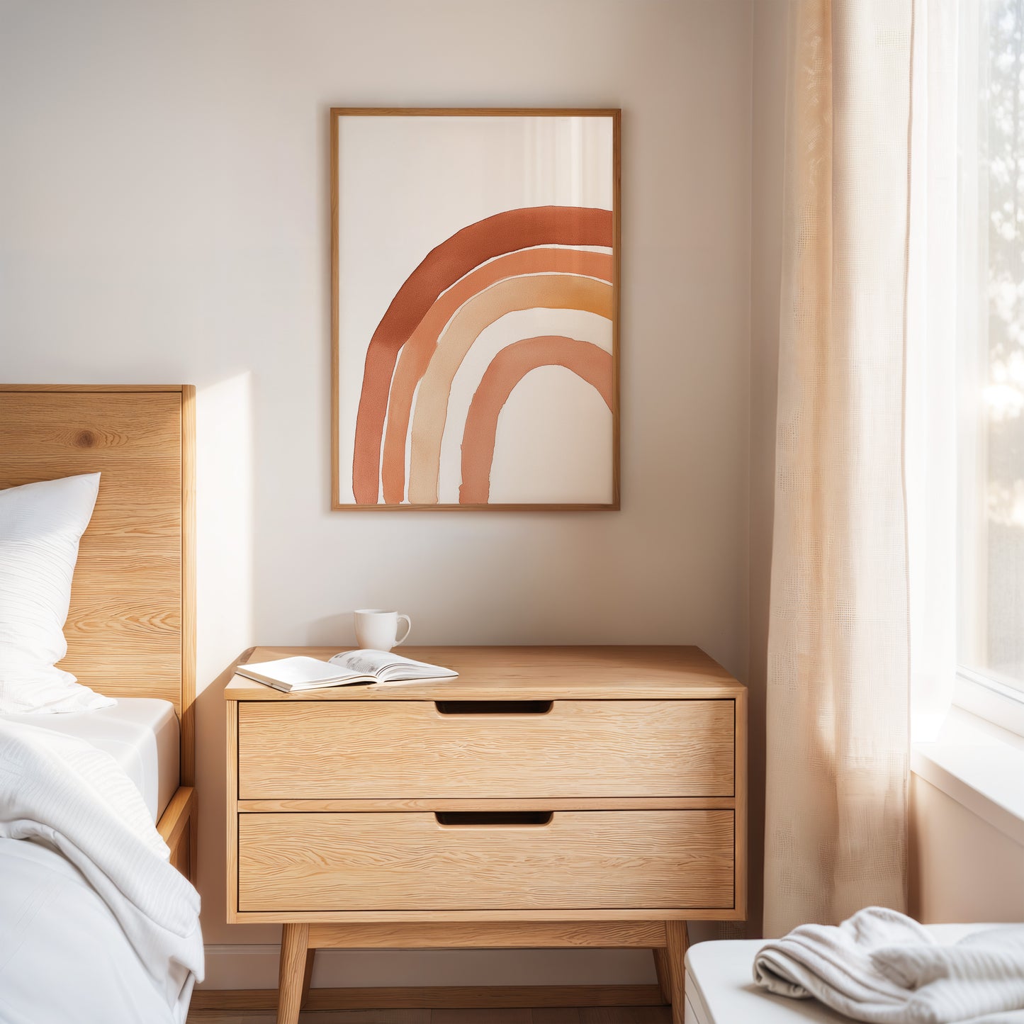 Terracotta Boho Rainbow Arch