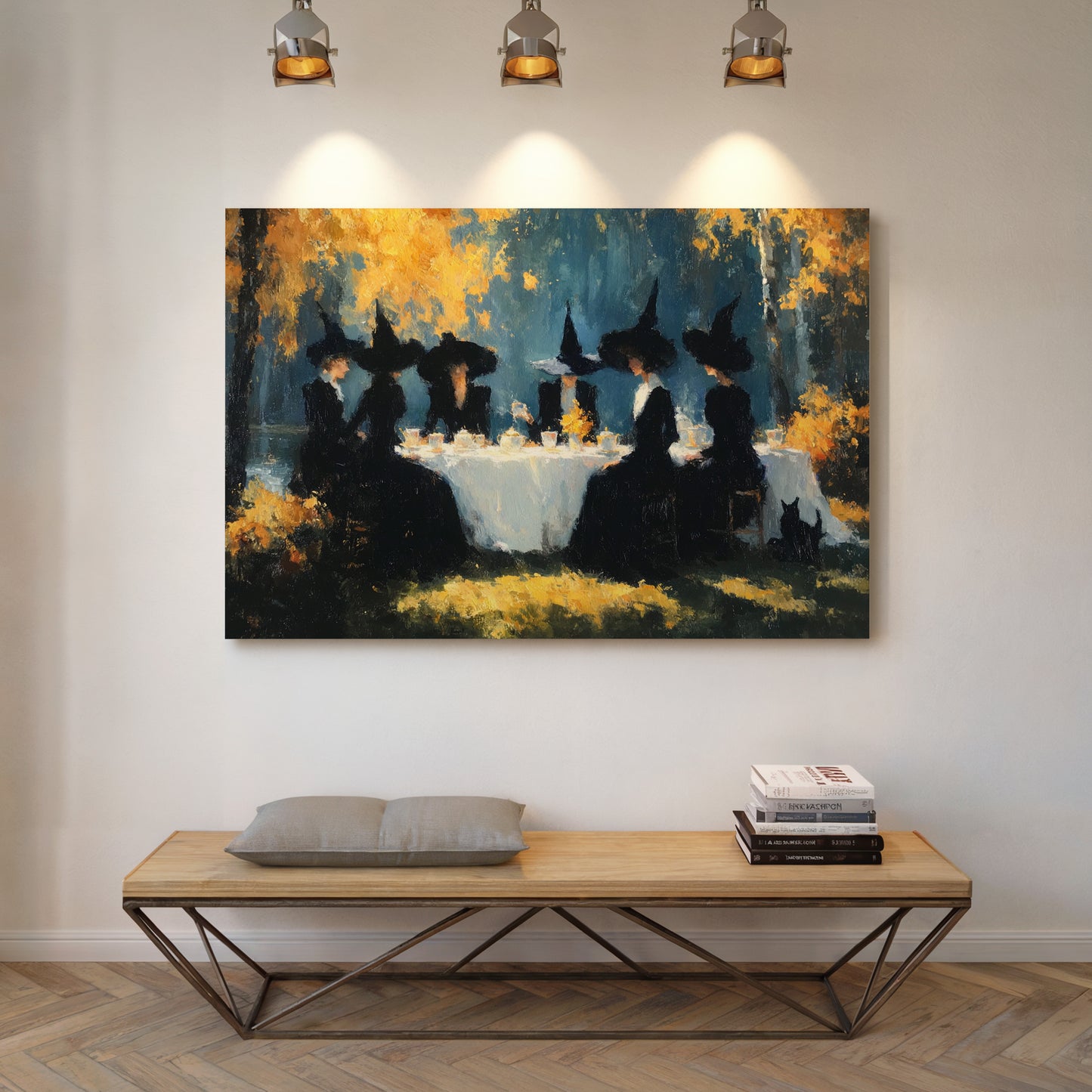 The Gathering Beneath Golden Canopies