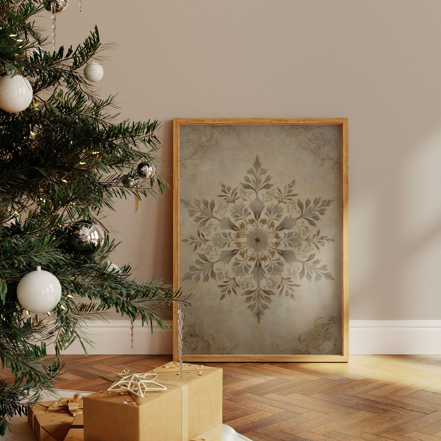 Frost Petals Dance In December Light