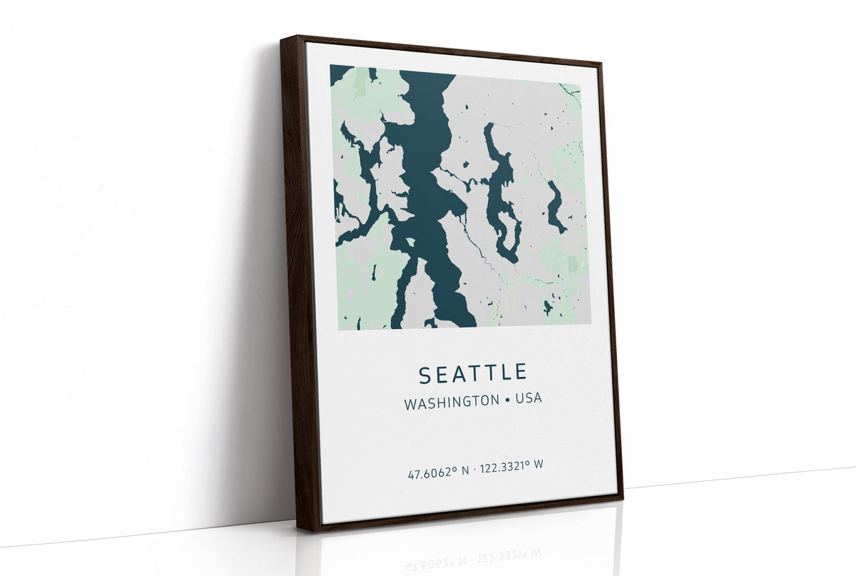 Seattle City Map Print