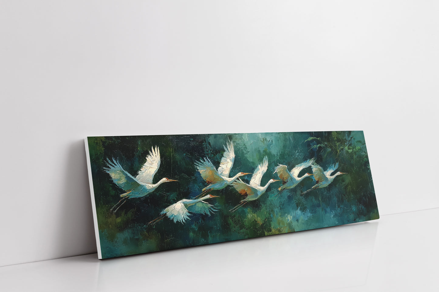 White Herons in Silent Flight