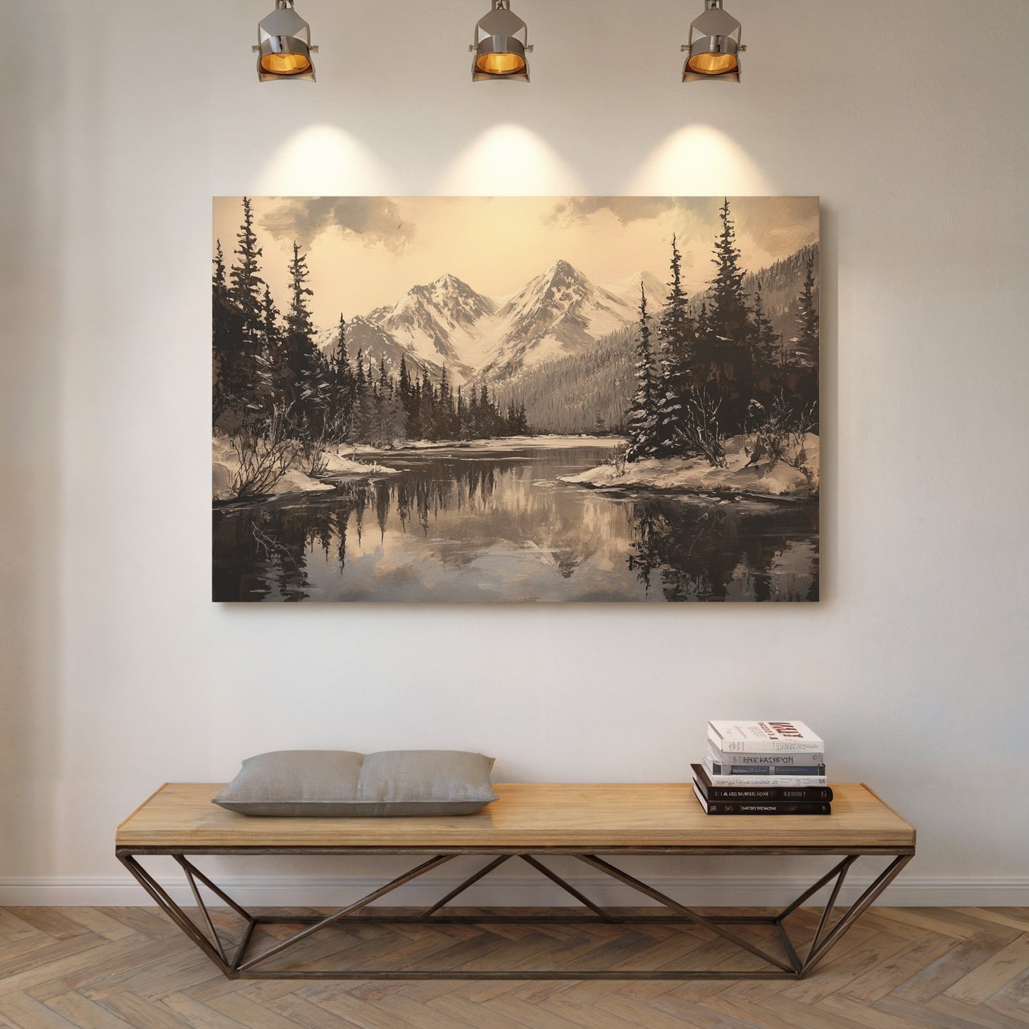 Winter's Mirror Shows Mountain Tales