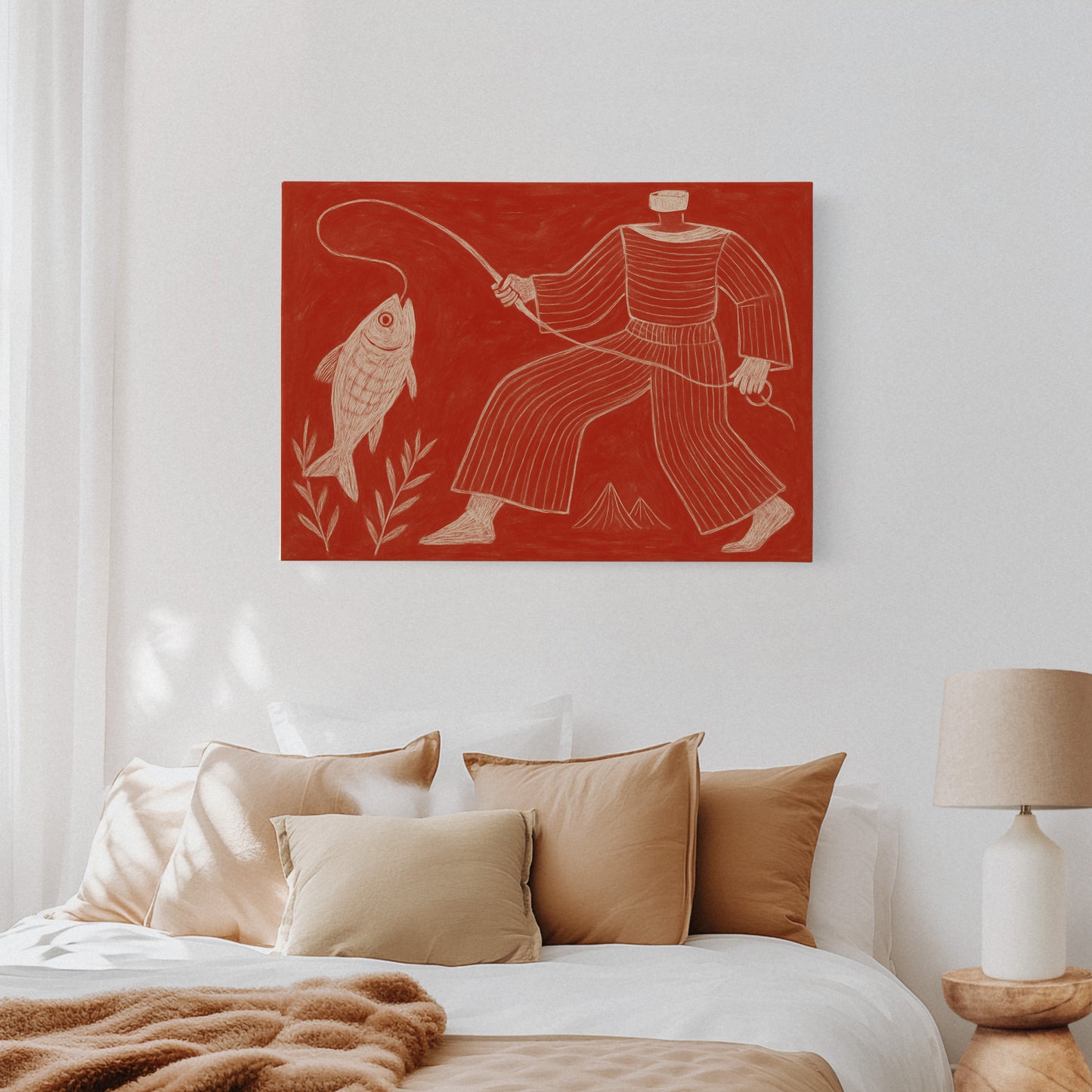 Catch of the Day in Red Chalk